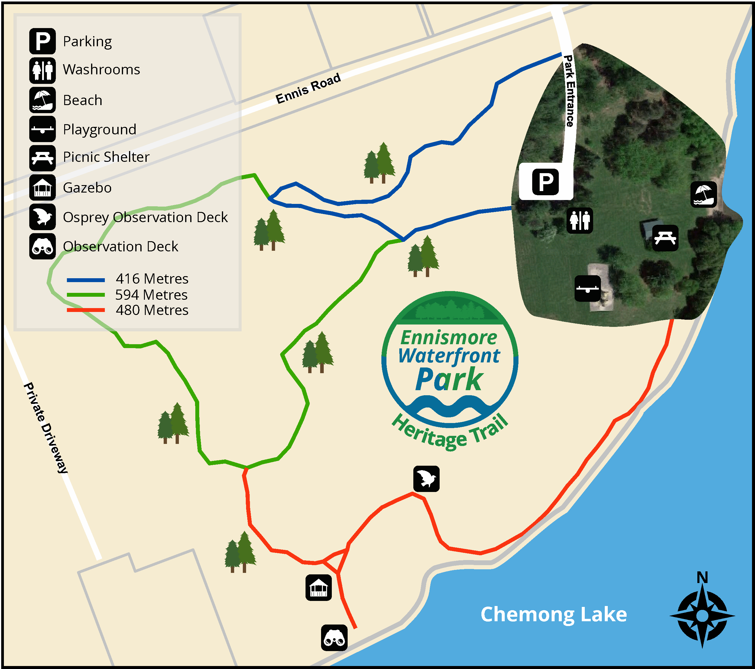 Map of the Ennismore Heritage Trail