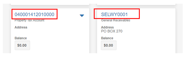 Example of the account number hyperlinks Example of the account number hyperlinks